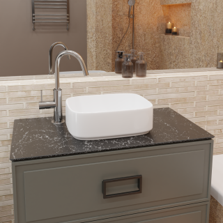 Накладная раковина Charus Torello 700-052W 40см белый