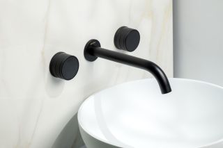 Встраиваемый смеситель для раковины Boheme Prestige 152-2-B-PR чёрный