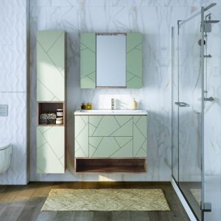 Ниша для пенала Бриклаер Кристалл 4627125417108 90 см дуб гранж песочный