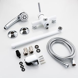 Смеситель для ванны и душа Frap F2244-8 белый