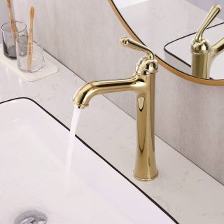 Смеситель для раковины Rose R0211E золото