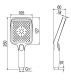 Встроенная душевая система RUSH Thira (TR3635-60Grey)