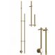 Электрический полотенцесушитель Broner Bruno Due BRD.094.170.0000.MG 170 см с кнопкой золото матовое