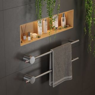 Электрический полотенцесушитель Broner Bruno NF.BR.007.060.0000.S 60 см без кнопки сатин