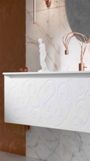 Подвесная тумба под раковину Clarberg Elegance EL0112 120см белый