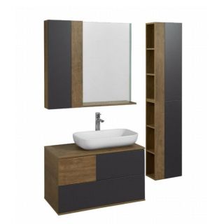 Модуль для зеркала Акватон Терра 1A247103TEKA0 35см дуб кантри/антрацит