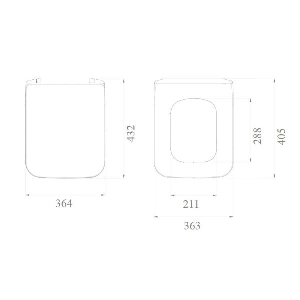 Крышка-сиденье Boheme белый 947