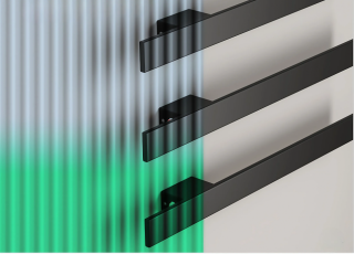 Электрический полотенцесушитель Broner Scompartimento SM.007.100.0000.RAL 9005M 100 см с кнопкой чёрный матовый