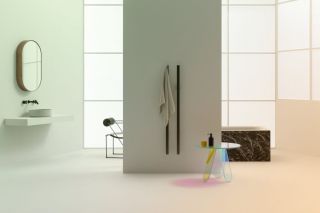 Электрический полотенцесушитель Broner Scompartimento SM.007.170.0000.RAL 9005M 170 см с кнопкой чёрный матовый