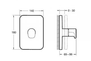 Переключатель потоков Jacob Delafon Hybrid E75411-CP на три потребителя хром