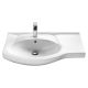 Мебельная раковина Santek Коралл 1WH110228 крыло справа 83см белый