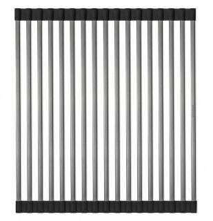 Ролл-мат для кухонной мойки Paulmark Step R375-GM воронёная сталь