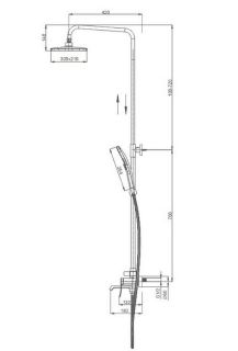 Душевая стойка Splenka S31.24 хром