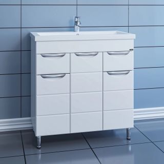 Шкаф-зеркало с подсветкой Onika Ника 206015 левый 60см белый