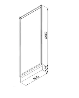 Душевая перегородка Triton Фьюжн Щ0000038538 80 см профиль белый стекло с узором