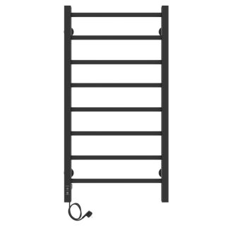 Полотенцесушитель электрический Laris Феличия 73207612 левый П8 40x80см чёрный матовый