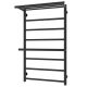 Полотенцесушитель водяной Laris Лавина 73208027ЧМ с полками П9 50x80см чёрный матовый