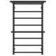 Полотенцесушитель водяной Laris Лавина 73208027ЧМ с полками П9 50x80см чёрный матовый