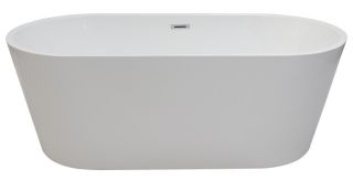 Акриловая ванна Cerutti SPA Resia CT7388 отдельностоящая 168x73см