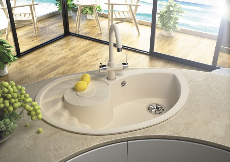 Кухонная мойка Florentina Наутилус бежевый