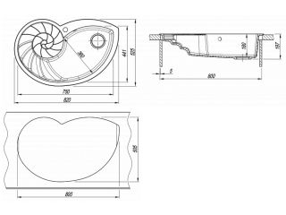 Кухонная мойка Florentina Наутилус песочный