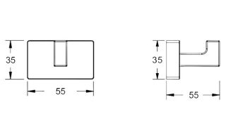 Крючок для ванной комнаты Shevanik SG5611H чёрный