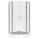 Душевой уголок Good Door Pandora R-80-T-CH стекло прозрачное с рисунком Тростник