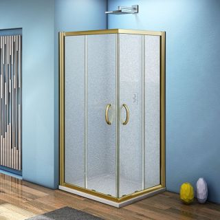Душевой уголок Good Door Jazze CR -80-G-BR стекло матовое