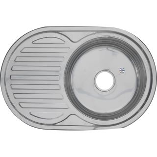 Мойка 7750 U Melana 0,6/180 хром с сифоном (124 tb *12)