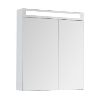 Зеркальный шкаф Dreja.Rus MAX 70 с LED-освещением, белый глянец