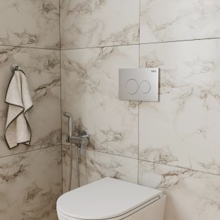 Клавиша смыва DQ Bayern DB1529002.2  (арт.инсталл DI8050127), матовый хром