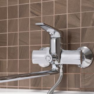 Смеситель для ванны с душем РМС SL122-006E хром