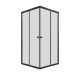 Душевой уголок Triton Вента Щ0000056925 80x80 см профиль чёрный стекло прозрачное