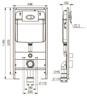 Инсталляция для унитаза Boheme 666