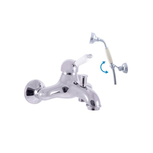 Смеситель для ванны Rav Slezak Labe L554.5/2 хром