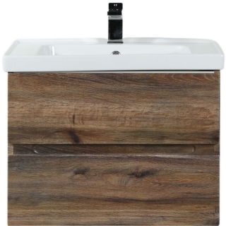 Подвесная тумба под раковину Art&Max Techno 70см дуб бомонд лофт AM-Techno-700-2C-SO-LW646