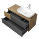 Тумба под раковину Акватон Терра 105см дуб кантри/антрацит 1A246901TEKA0
