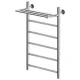 Полотенцесушитель водяной Aquanet Mauro 282321 с полкой 80x50 см хром