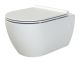 Подвесной унитаз Boheme Bianca 963-SET-W безободковый белый глянец