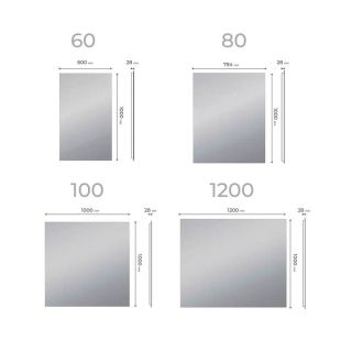 Зеркало с подсветкой Vigo Quadro Comfort 144 60 см