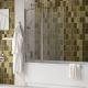 Шторка на ванну Wasserkraft Salm 27P02-110 110см серебристый