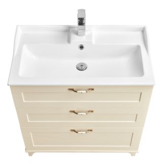 Тумба под раковину Акватон Леон H 80см дуб бежевый 1A187801LBPR0