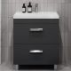 Тумба под раковину напольная Velvex Orlando tn.ORL.CLA.70.2Y графит, 70 см