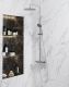 Душевая стойка Kerama Marazzi Nota 8236KM.21.018 на 2 потока с механическим смесителем и с ручным душем на 5 режимов хром