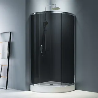 Душевой уголок AM.PM Like W83UG-315-090CG 90х90 см профиль хром стекло тонированное