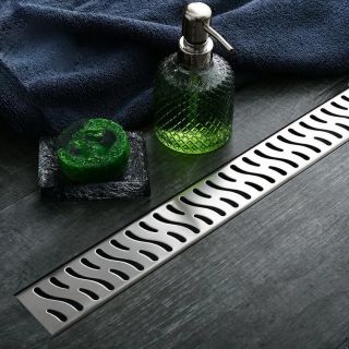 Водоотводящий желоб ALPEN - MCH 550mm Harmony глянец, боковой слив D40