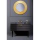 Тумба под раковину Armadi Art Vallessi Avangarde Linea 80см чёрный/золото 842-080-BG