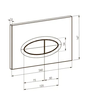 Кнопка смыва Boheme 665-CR хром