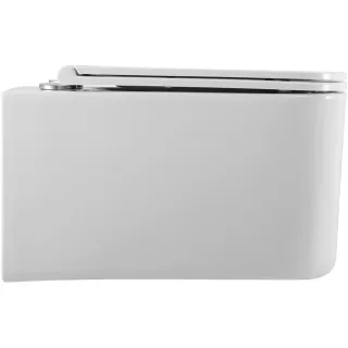 Унитаз подвесной ArtMax Latina AM215CHR безободковый с сиденьем микролифт белый