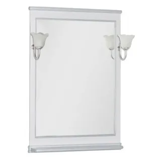 Зеркало Aquanet Валенса 180142 70 см белый краколет/серебро